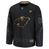 Minnesota Wild Trikot Custom Fanatics Military Appreciation Practice 2024-25 Schwarz - Herren